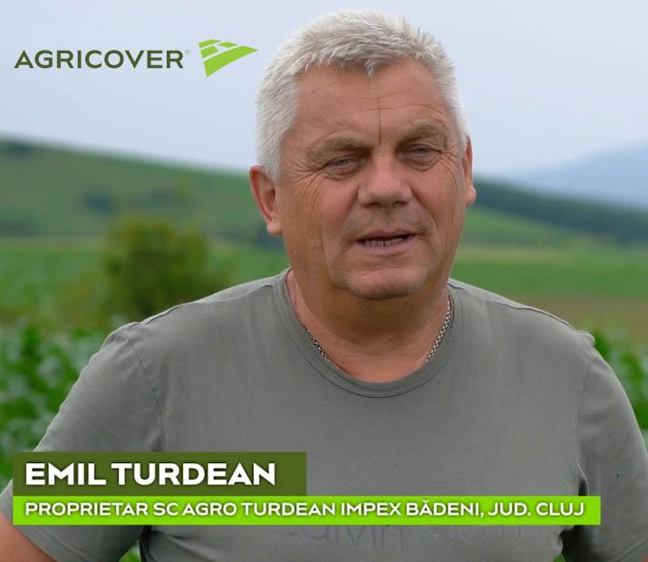 Emil Turdean, satisfied with the corn crop obtained with Agricover crop nutrition products